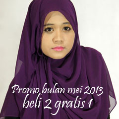 Promo Mei 2013 Kerudung Panjang Ceruti Polos